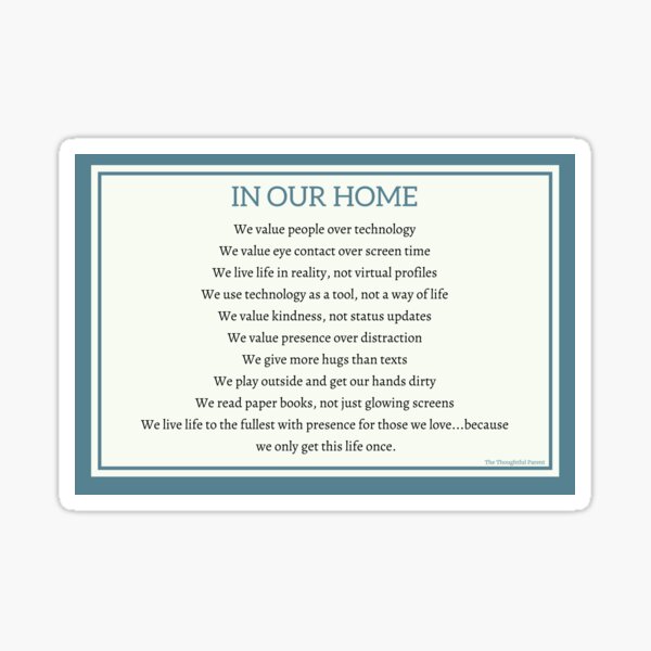 In Our Home Sticker