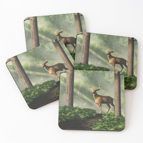 Item preview, Deer on a Forest Path designed and sold by Daniel Eskridge.