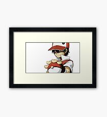 PKMN TRAINER RED Framed Print