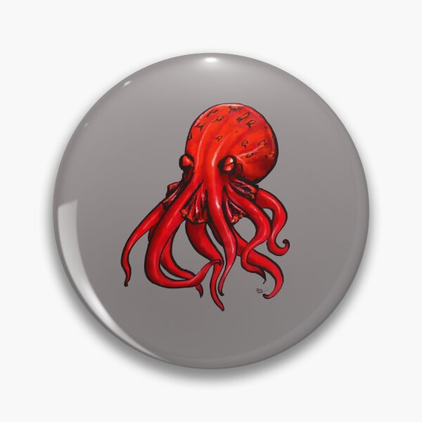 Item preview, Octopus Red designed and sold by Salem Scribbles.