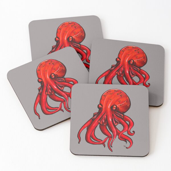 Item preview, Octopus Red designed and sold by Salem Scribbles.