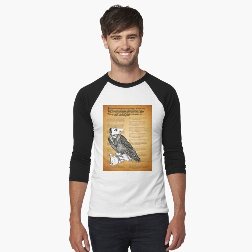 Item preview, Baseball ¾ Sleeve T-Shirt designed and sold by lizamackinnon.