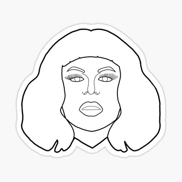 "Elegant Katya Zamolodchikova " Sticker by conilady Redbubble