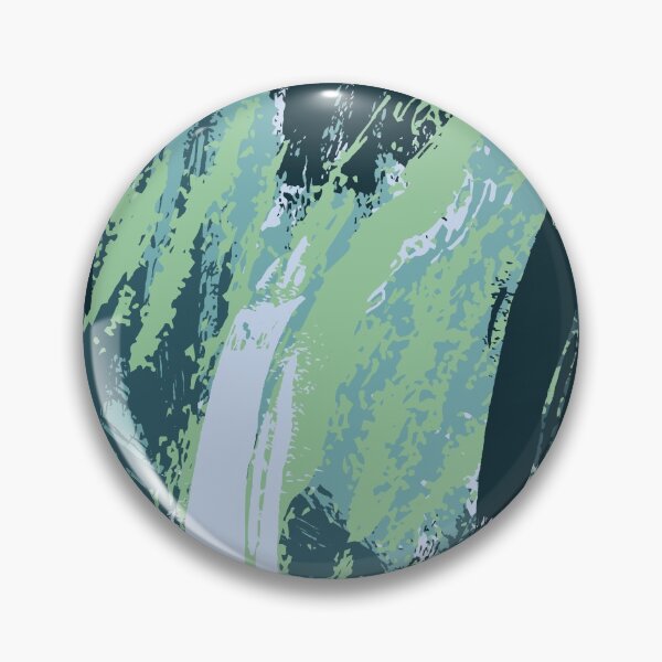 Item preview, Green Paintbrush abstract pattern designed and sold by tridentfoundry.