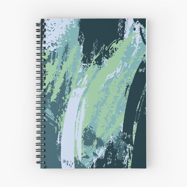 Item preview, Green Paintbrush abstract pattern designed and sold by tridentfoundry.