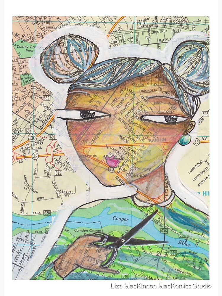 Thumbnail 2 of 2, Art Board Print, Cross the Cooper River designed and sold by lizamackinnon.