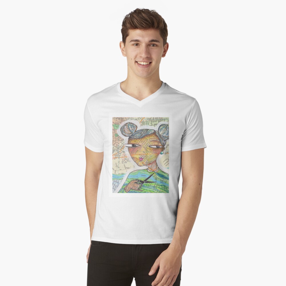 Item preview, V-Neck T-Shirt designed and sold by lizamackinnon.