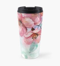 Aquarell Blumen Thermobecher