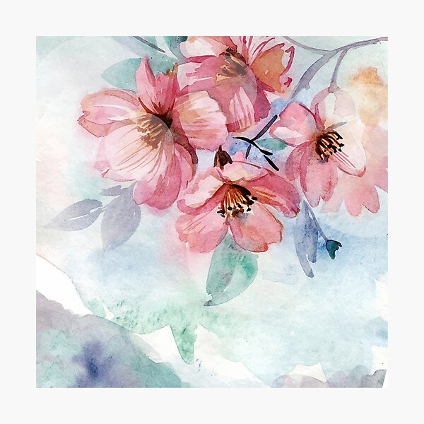 Item preview, Watercolor Flowers designed and sold by Orce Vasilev.