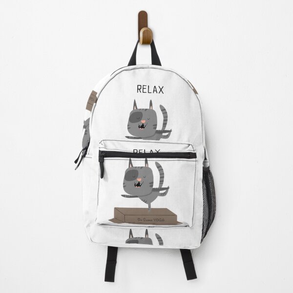 Item preview, RELAX Do Some Yoga Funny Cat Graphic Design designed and sold by DiscGolfTees.