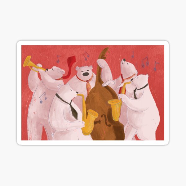Jazz Bears! Sticker