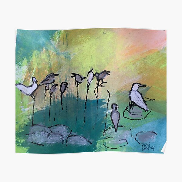 Perching Birds Poster