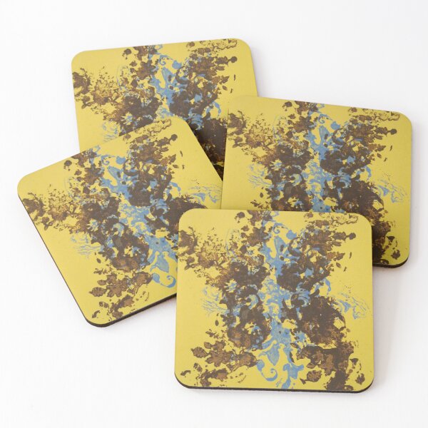 Item preview, Flowery Abstract in Yellow,Green and Brown designed and sold by mary81.