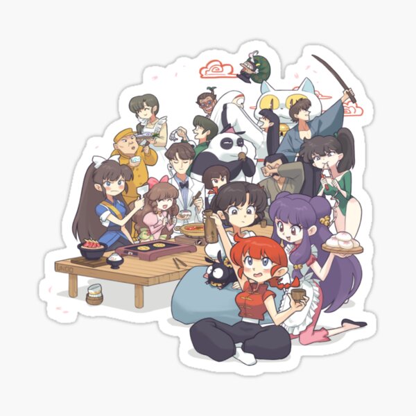Item preview, Ranma and friends - Ranma 1/2 Anime designed and sold by PuddingRabbit.