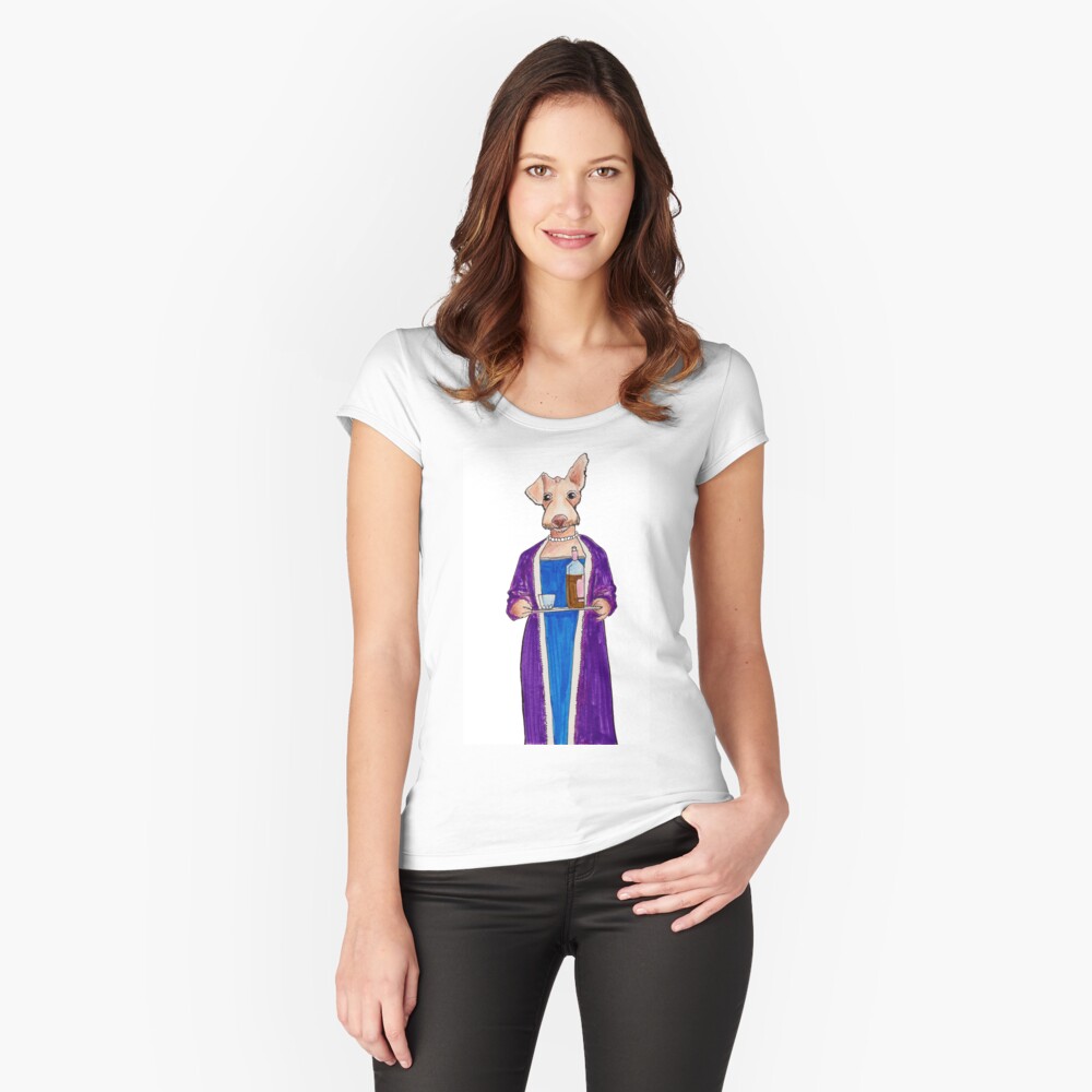 Item preview, Fitted Scoop T-Shirt designed and sold by lizamackinnon.