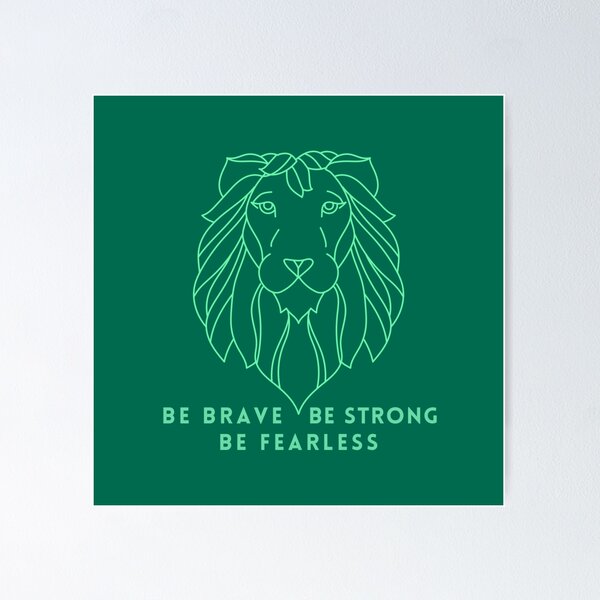 Item preview, Be Brave Be Strong Be Fearless | Happy New Year  2021| Green | Studio M & Co designed and sold by Studio M & Co..