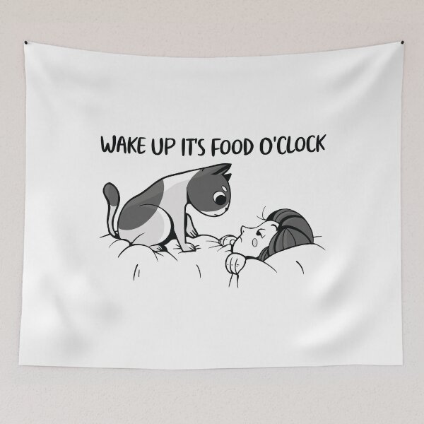 Item preview, Wake Up It's Food O'clock designed and sold by OnepixArt.