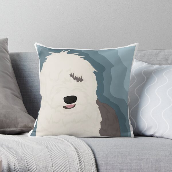 old english sheepdog pillow