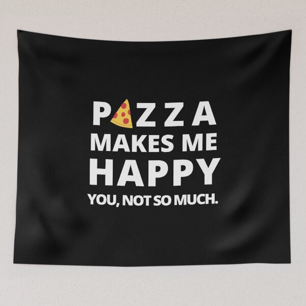 Item preview, Happy Pizza Cute Funny Foodie Shirt Laugh Joke Food Hungry Snack Gift Sarcastic Happy Fun Introvert Awkward Geek Hipster Silly Inspirational Motivational Birthday Present designed and sold by EpsilonEridani.