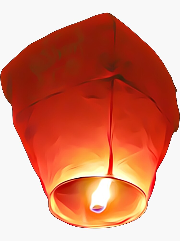 "Sky Lantern" Sticker for Sale by BubbleArt21 Redbubble