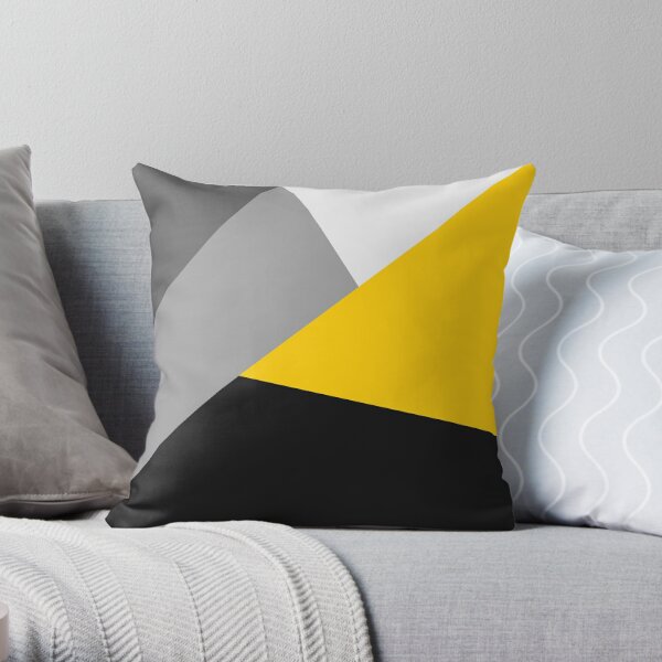 Black and outlet yellow cushions