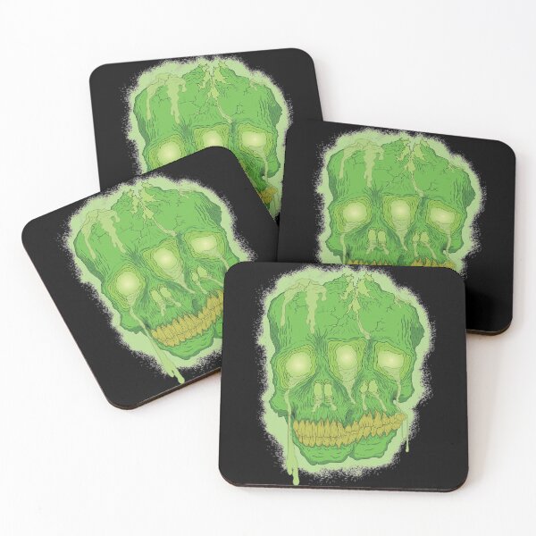Item preview, Haphazard Art Dripping Green Radiation Hazard Skull Graphic Style designed and sold by HaphazardArt.