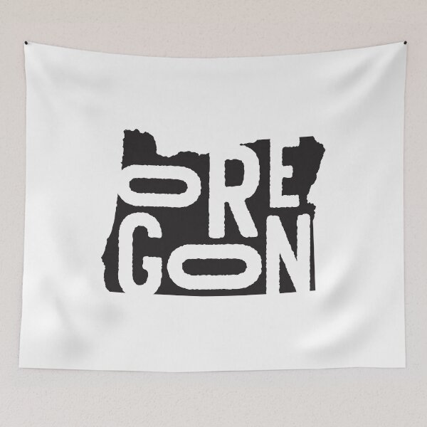 Item preview, State of Oregon Design | Abstract Oregon Lettering Graphic | Oregon Gift | Oregon Map designed and sold by crookedriverusa.