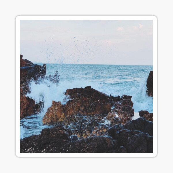 A day at the beach Sticker