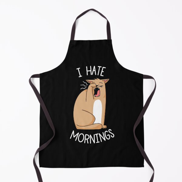 Item preview, I Hate Mornings Sleepy Cat designed and sold by OnepixArt.