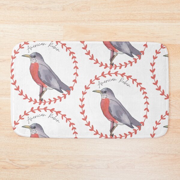 Item preview, American Robin bird species birding art designed and sold by TheWaterBirds.
