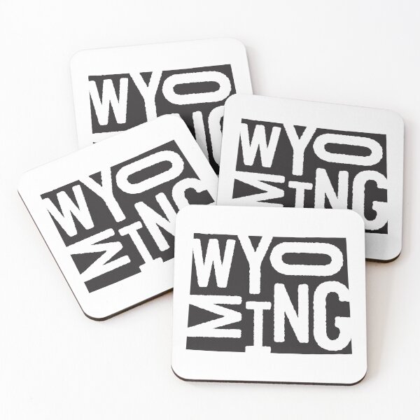 Item preview, State of Wyoming Design | Abstract Wyoming Lettering Graphic | Wyoming Gift | Wyoming Map designed and sold by crookedriverusa.