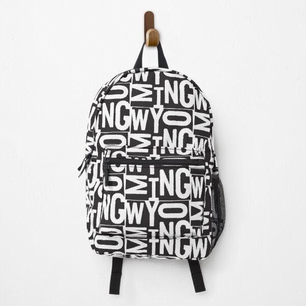 Item preview, State of Wyoming Design | Abstract Wyoming Lettering Graphic | Wyoming Gift | Wyoming Map designed and sold by crookedriverusa.