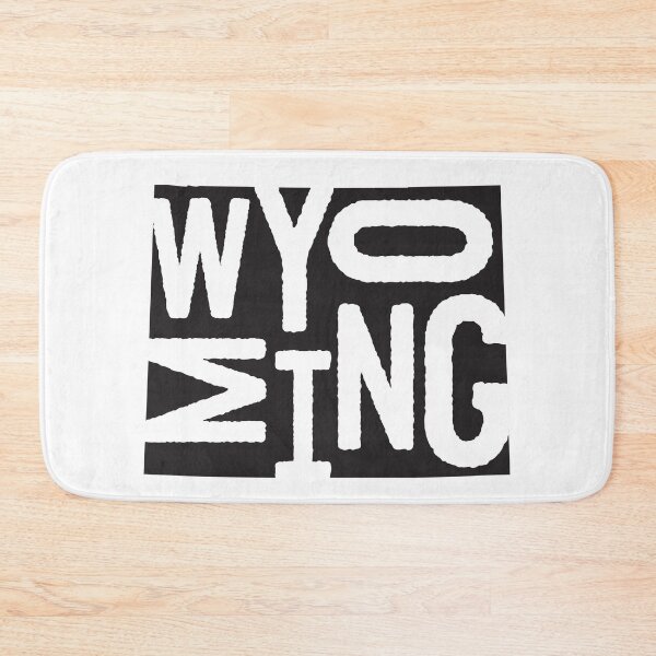 Item preview, State of Wyoming Design | Abstract Wyoming Lettering Graphic | Wyoming Gift | Wyoming Map designed and sold by crookedriverusa.