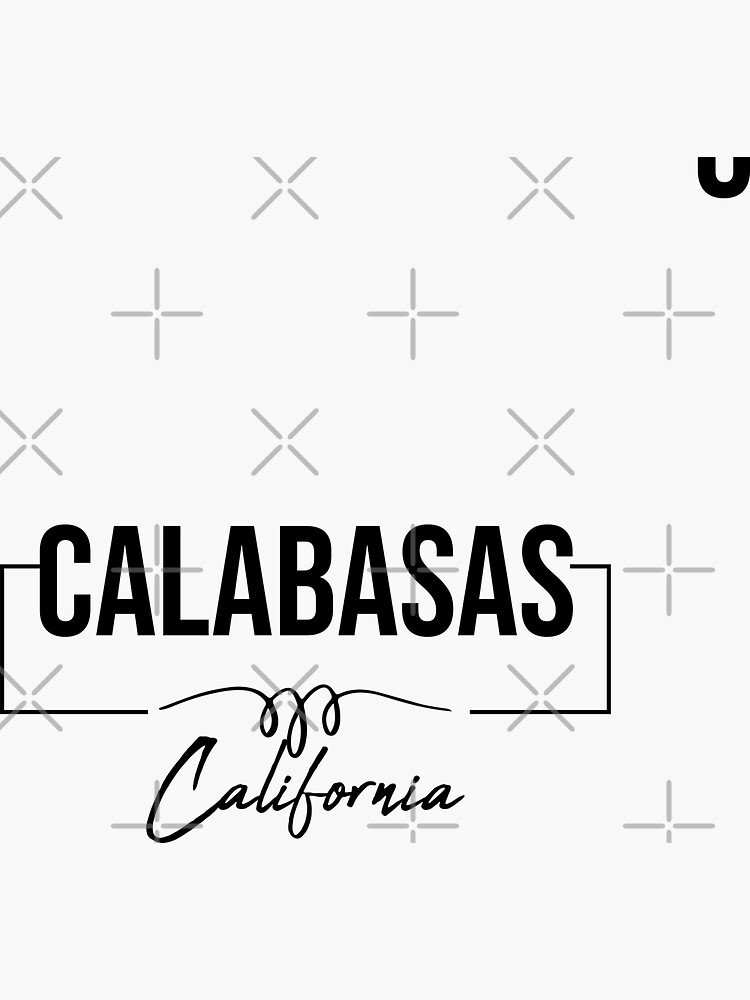 "Calabasas California Vintage , California Retro" Sticker for Sale by