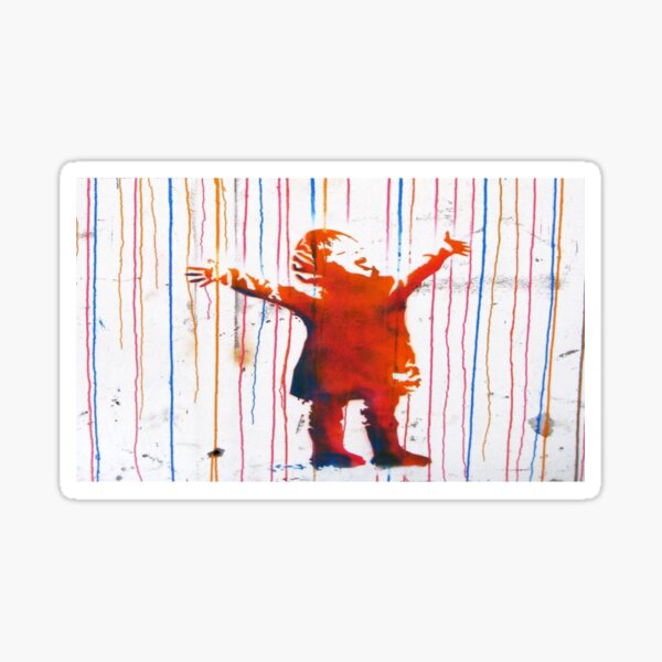 Artikel-Vorschau von Banksy Regenbogen Regen, designt und verkauft von juneggg.