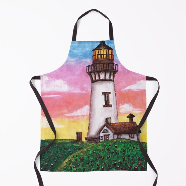 Item preview, A rainbow sunset at the lighthouse designed and sold by Karolien Kenis.