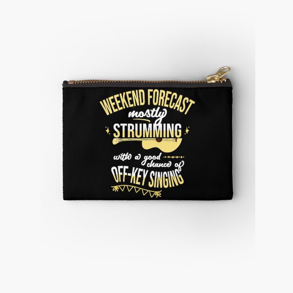 Item preview, Funny weekend forecast: mostly strumming and off-key singing designed and sold by DeliriousSteve.