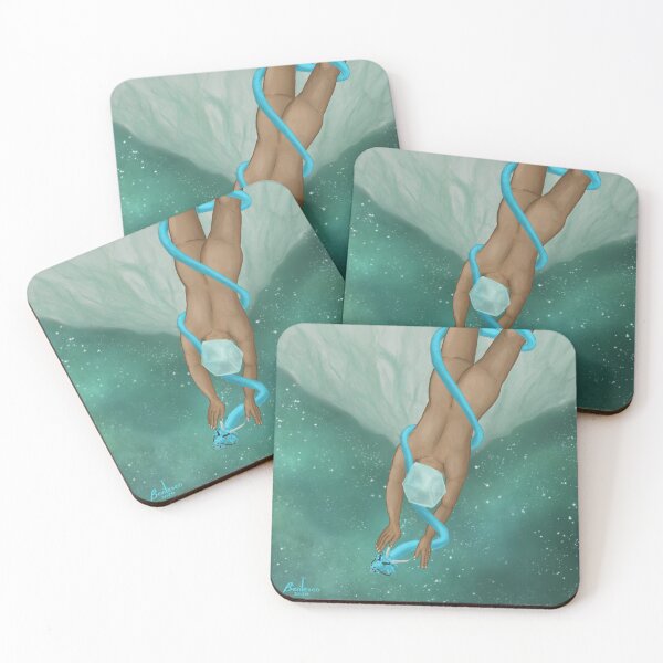Item preview, A Woman Jumps Into The Fozen Starry Ocean designed and sold by Benteveo.