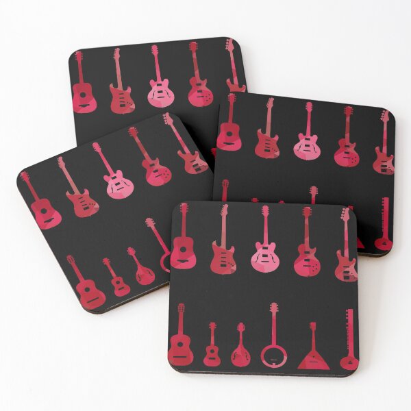 Item preview, Abstract Geometric Red Guitars designed and sold by findot.