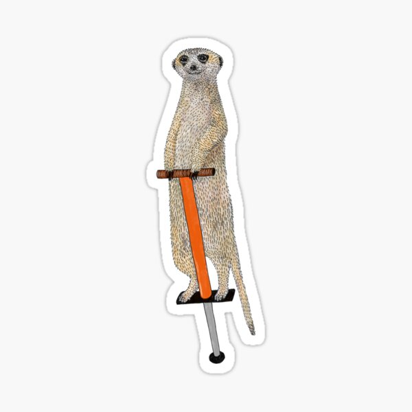 The Original Pogo Stick Sticker for Sale by sanctaseraphina