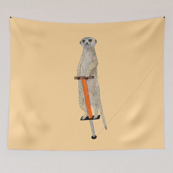 Item preview, Meerkat on a pogo stick designed and sold by Martina Scott.