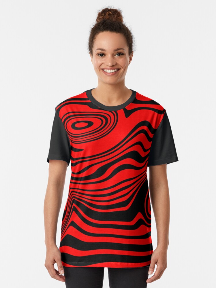 Red Abstract Shirt 