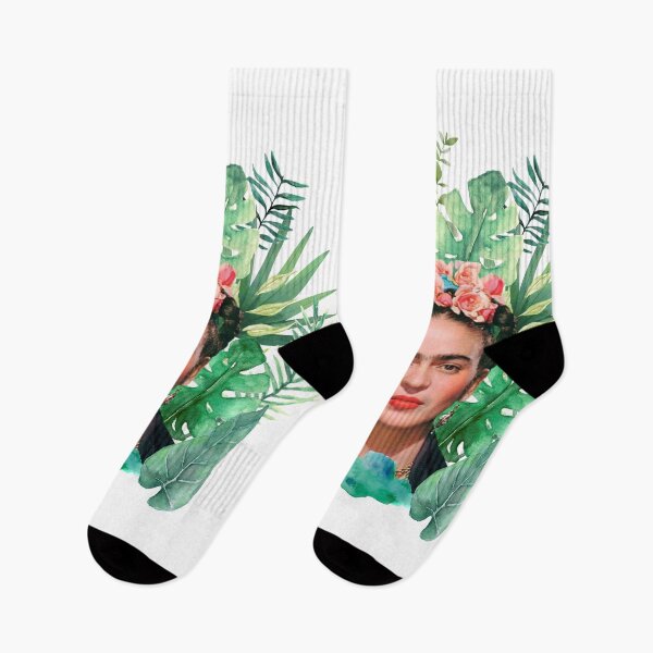 Item preview, Frida Kahlo print, watercolor flowers, color designed and sold by Adriana C (All about Frida).