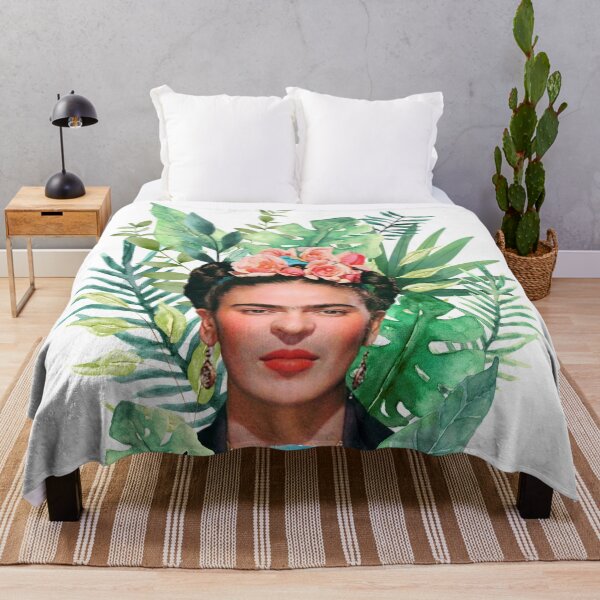 Item preview, Frida Kahlo print, watercolor flowers, color designed and sold by Adriana C (All about Frida).