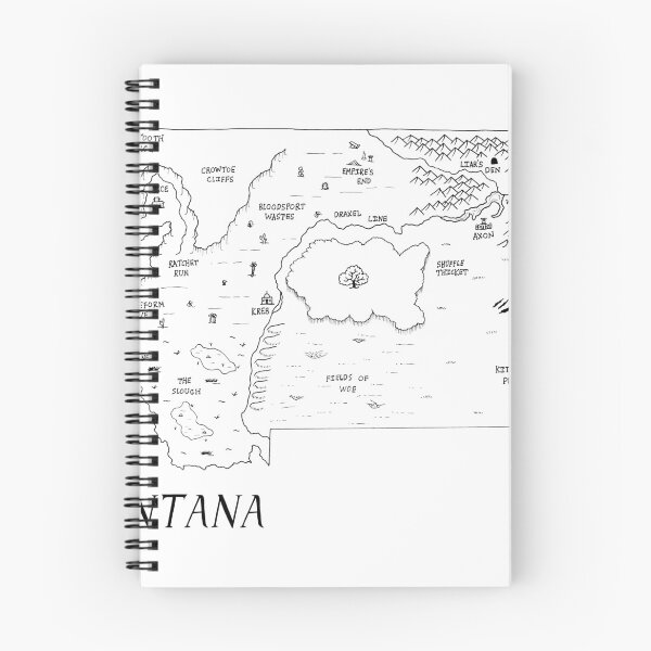 Item preview, Montana as a fantasy map - black and white designed and sold by aldayuan.