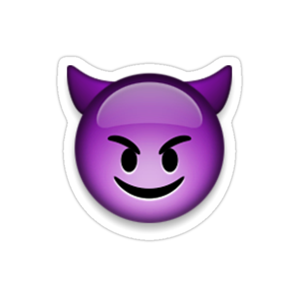 Purple Devil Emoji Svg