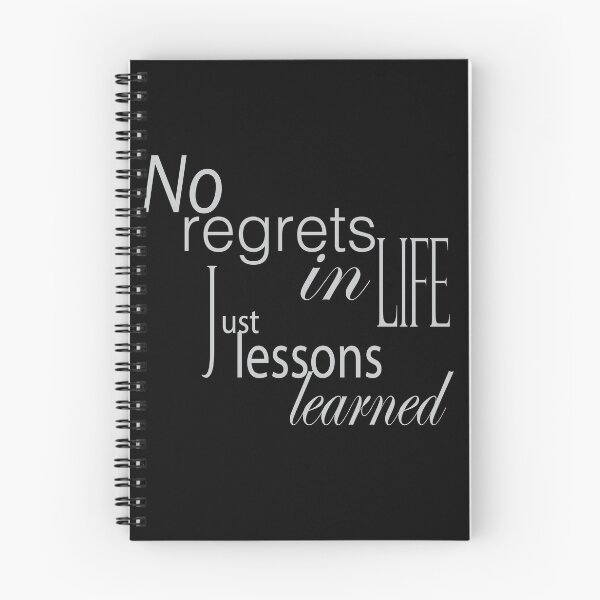 Item preview, No regrets in life just lessons learned :  designed and sold by ikrame-shop.