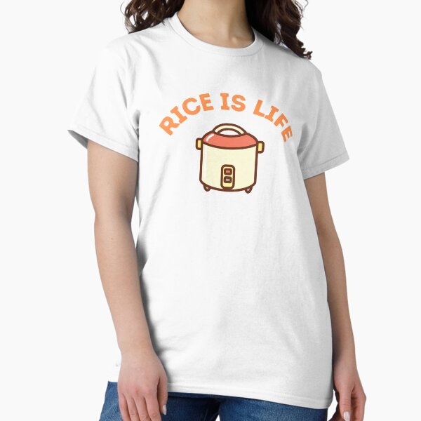 Item preview, Rice is Life, Cute Rice Cooker Asian Food designed and sold by ElizabethMayArt.