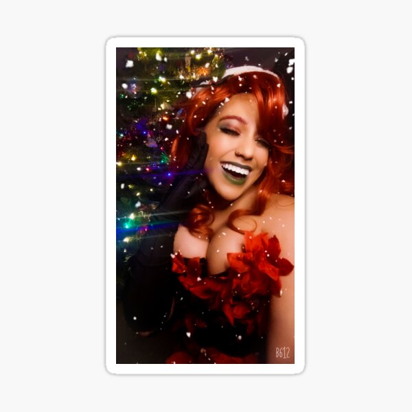 Christmas Poison Ivy Sticker