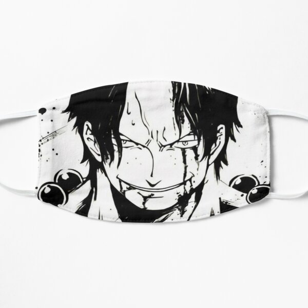 One Piece Ace Face Masks Redbubble